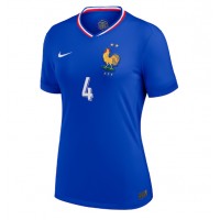 Francúzsko Dayot Upamecano #4 Domáci Ženy futbalový dres ME 2024 Krátky Rukáv